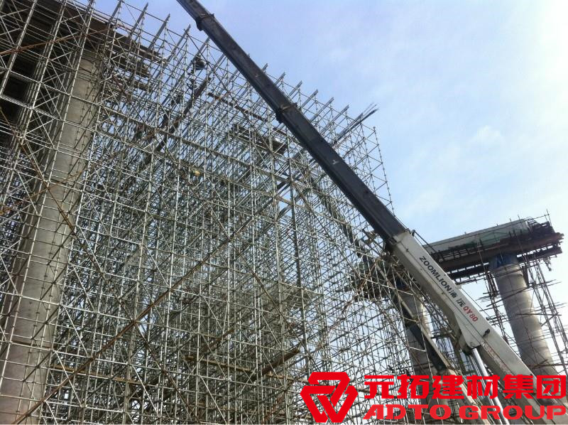 盤扣腳手架是什么材料，盤扣架多少米一噸？